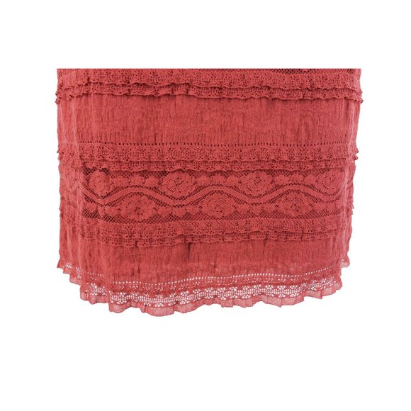 Size 14W 1X ELEGANT CORAL LACE SHIFT DRESS Summer Wedding Party Church PLUS SIZE - Picture 3 of 6
